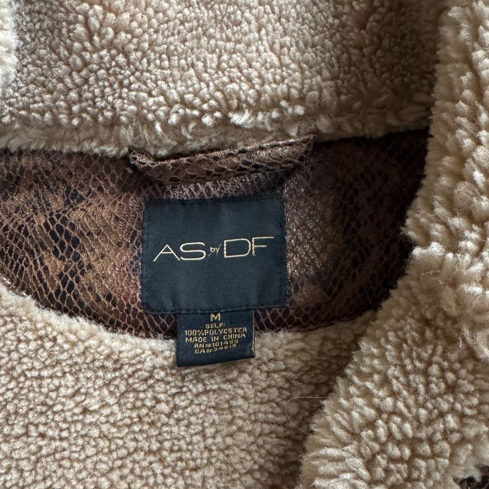 AS by DF Python Shearling Jacket | Medium | Brown - Picture 7 of 11
